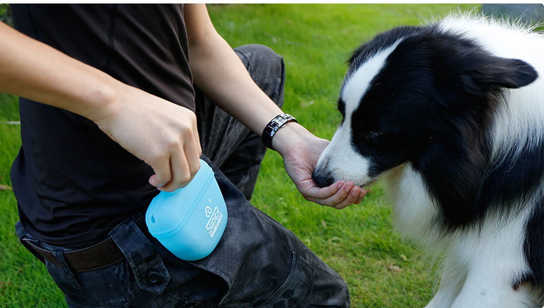 Dog's Plastic Waterproof Treat Pouch