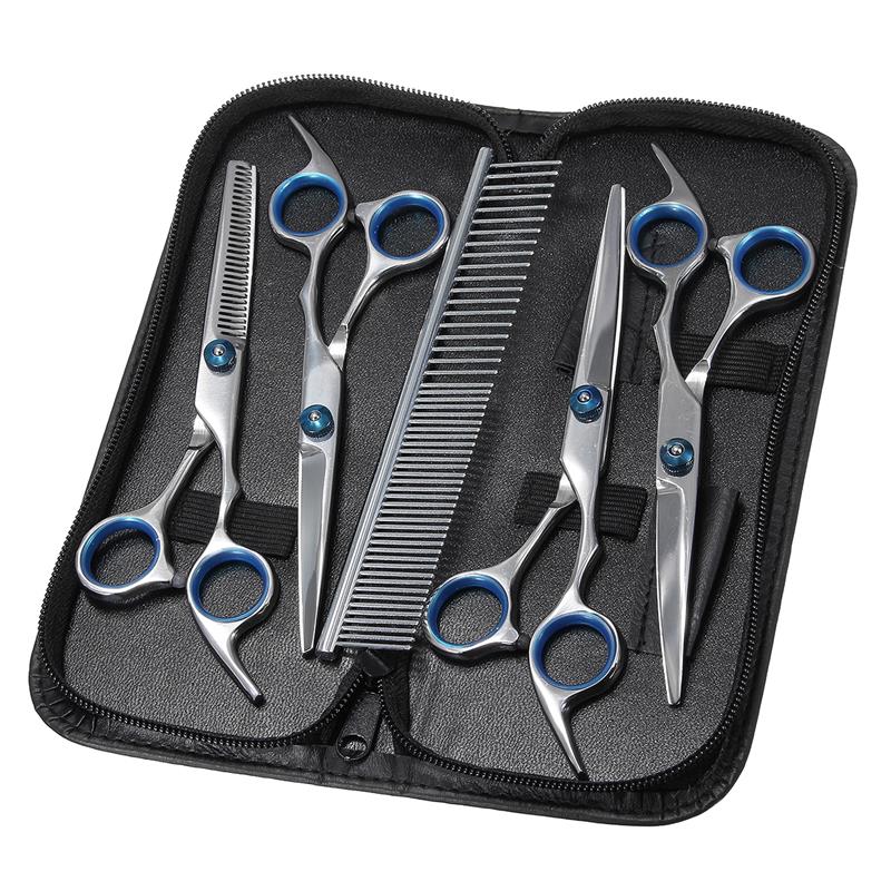 Straight / Curved Pet Grooming Scissors Set