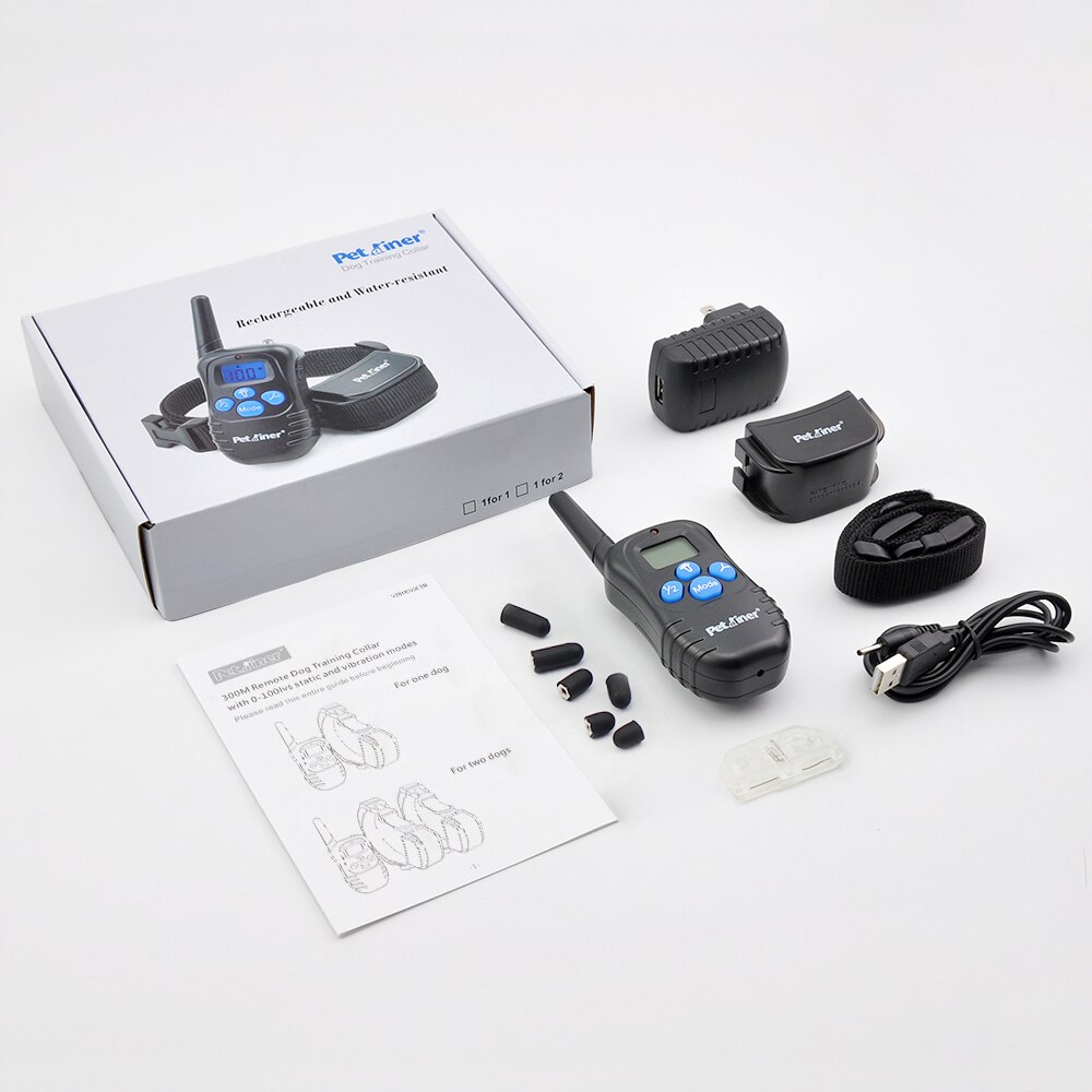 Petrainer Remote Electric Rainproof Dog Training Collar With LCD Display