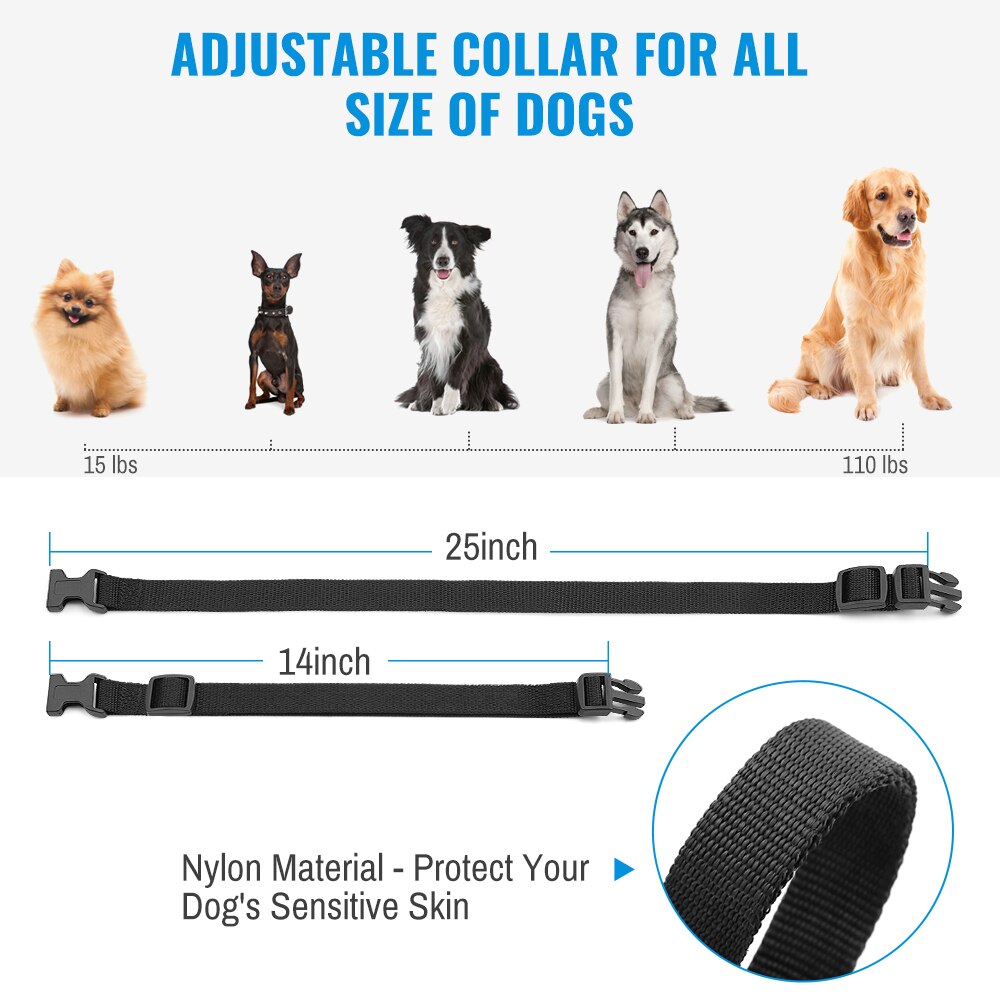 Petrainer Remote Electric Rainproof Dog Training Collar With LCD Display