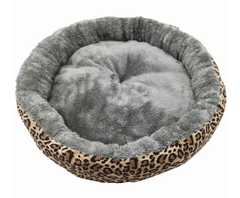 Zig Zag Print Dog Bed