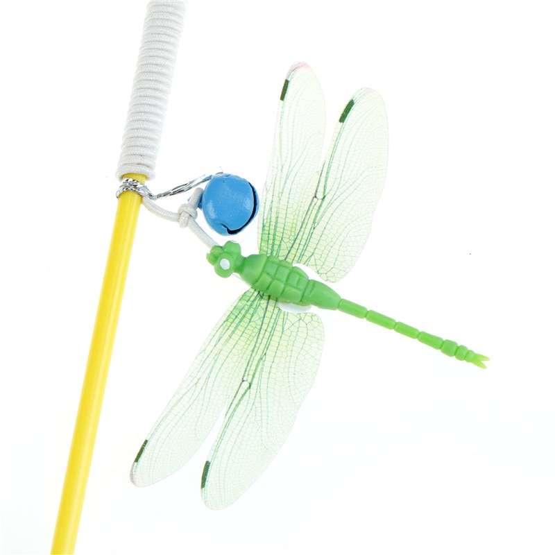 Cat Dragonfly Teaser Toy with Bell