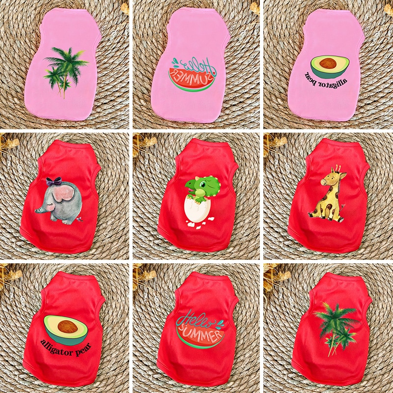 Printed Summer Cat T-Shirt