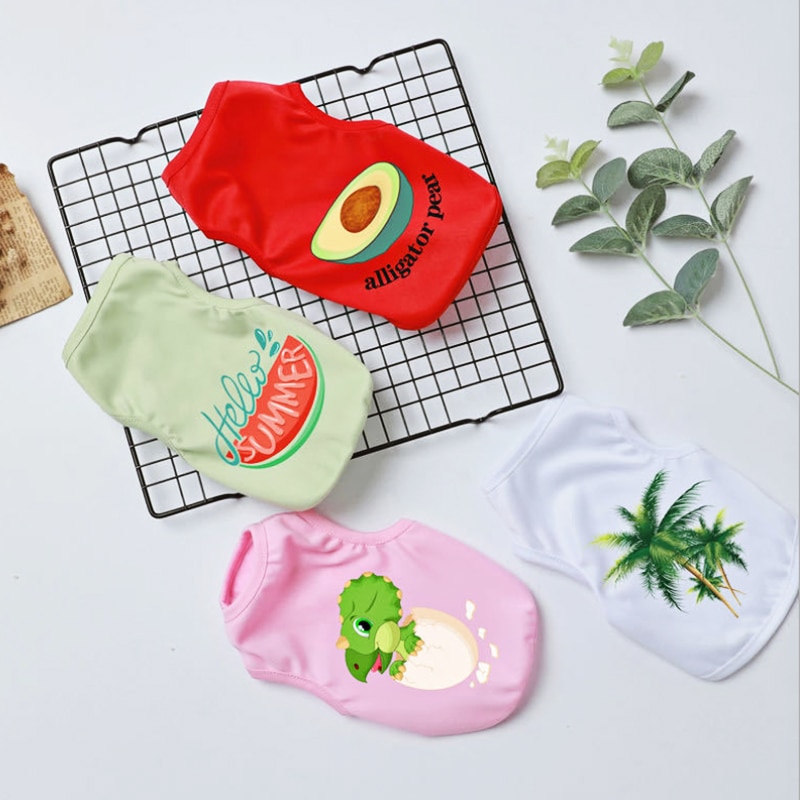 Printed Summer Cat T-Shirt