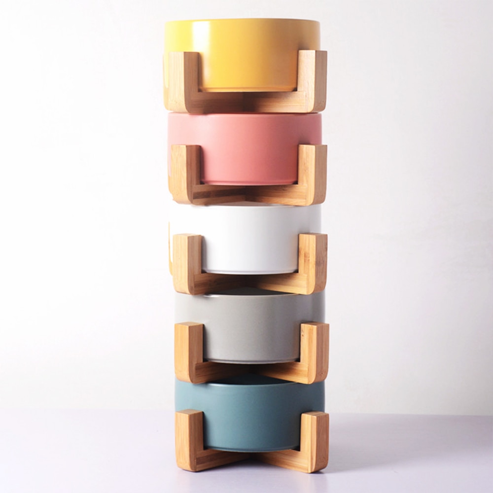 Ceramic Elevated Bowl for Pets