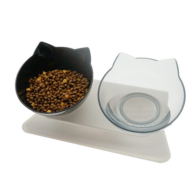 Anti-Slip Tilted Cat Bowl