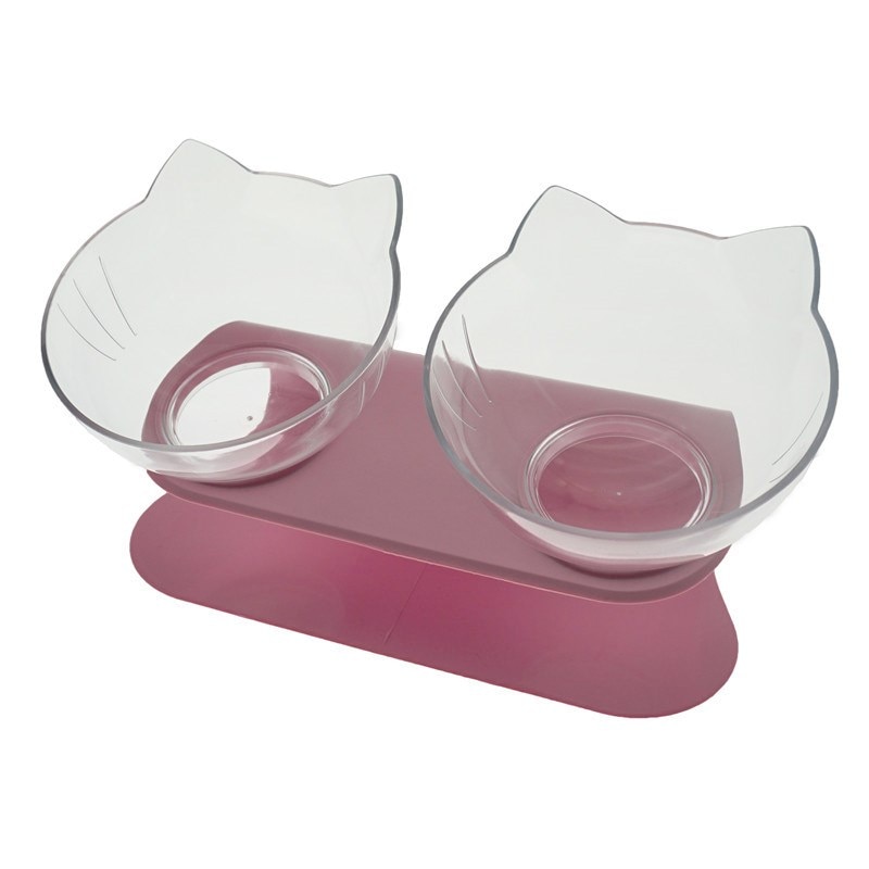 Anti-Slip Tilted Cat Bowl