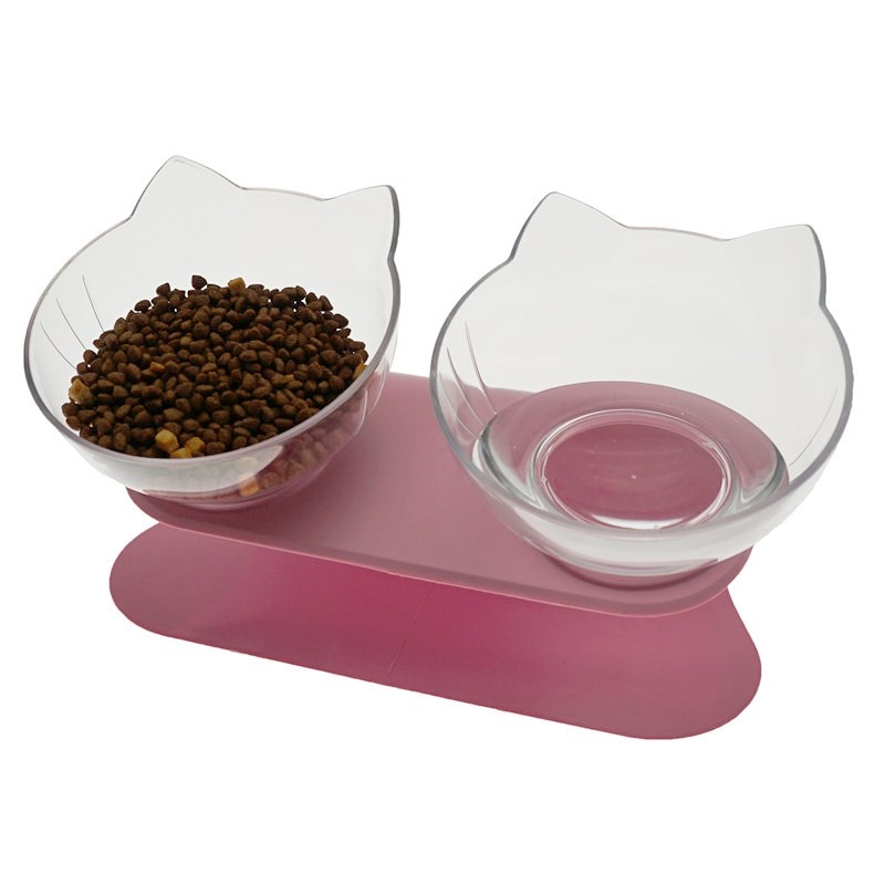 Anti-Slip Tilted Cat Bowl