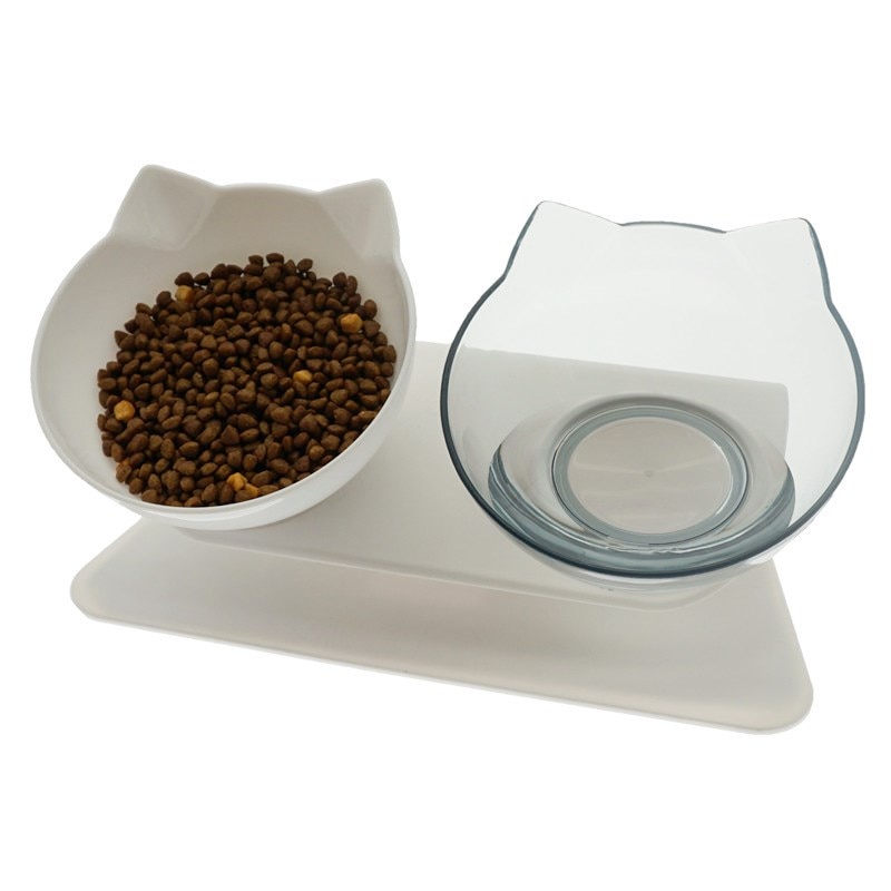 Anti-Slip Tilted Cat Bowl