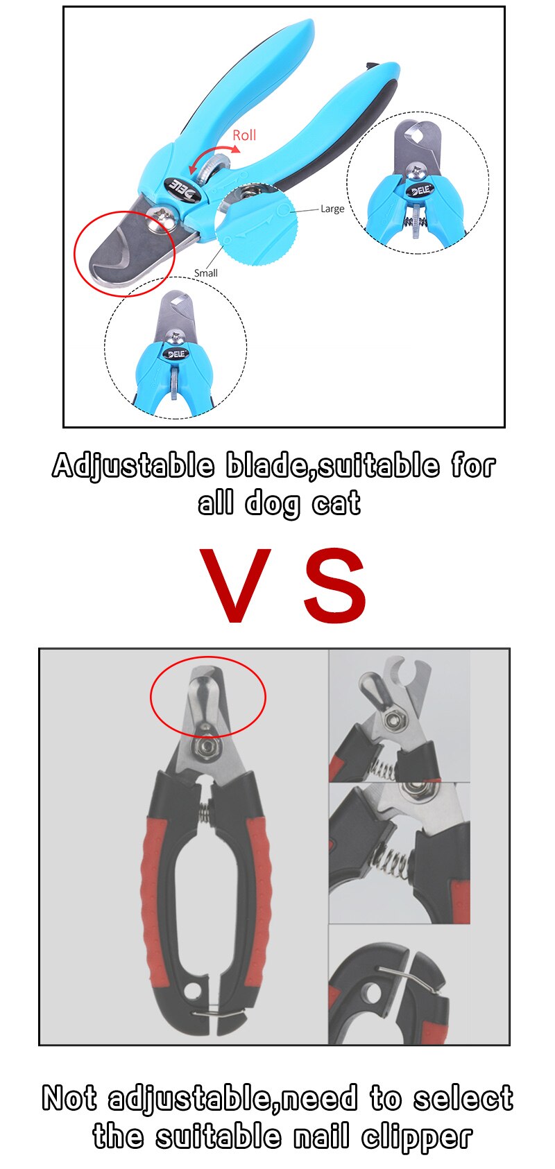 Useful Adjustable Nail Clipper for Pets