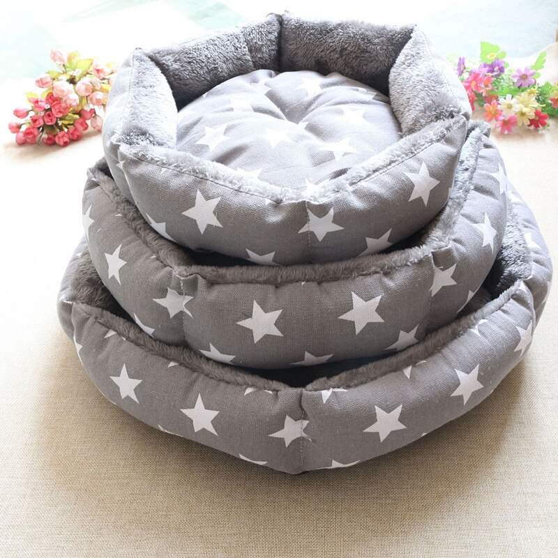 Soft Round Shaped Multilayered Sleeping Bed for Pets