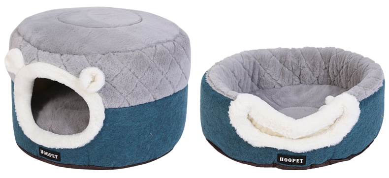 Cats Soft Plush Kennel Bed