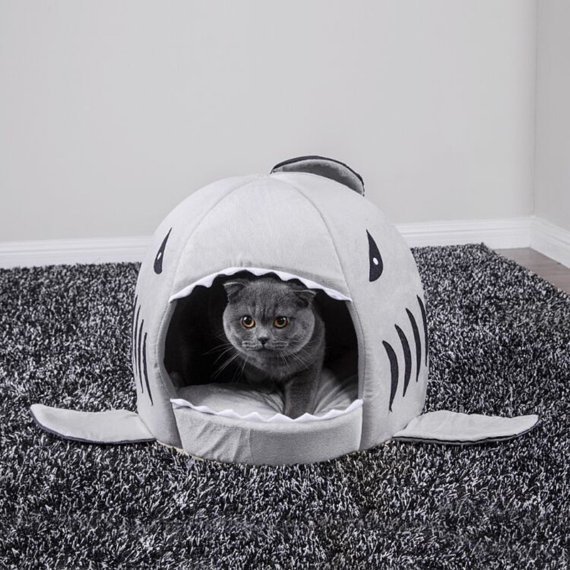 Shark Shaped Cats Bed