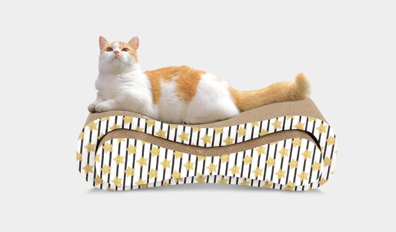 Corrugated Cardboard Cat Scratching Boards Pair