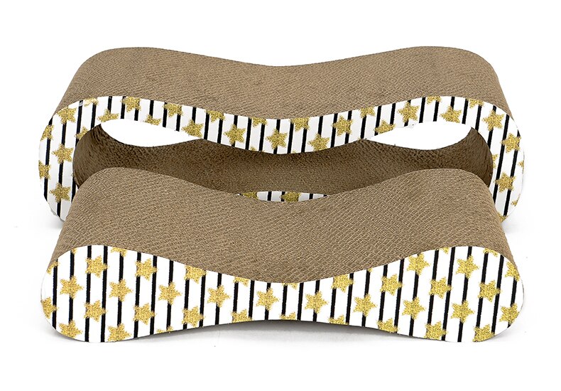 Corrugated Cardboard Cat Scratching Boards Pair