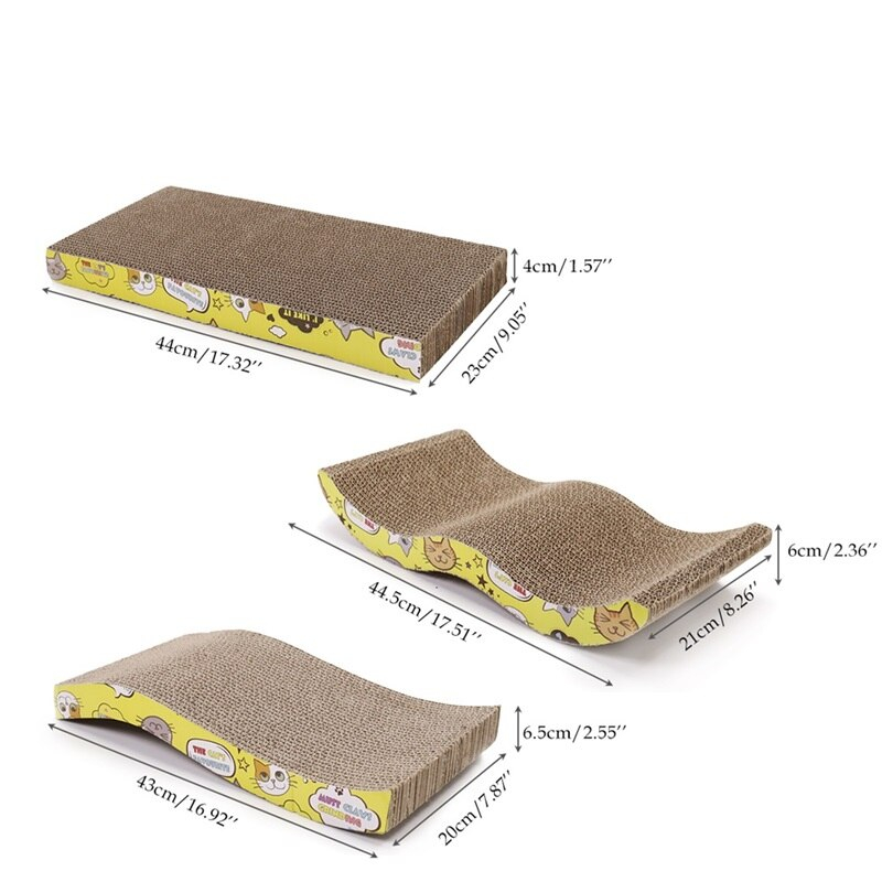 Simple Scratching Board with Catnip for Cats