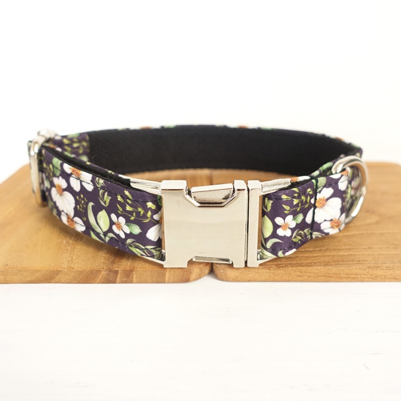 Floral Dog Collar and Leash Set Floral Dog Collar and Leash Set