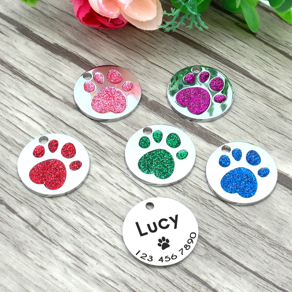 Cat's Crystal Personalized ID Tag