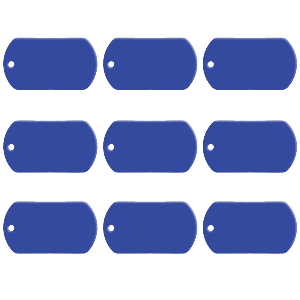 Customized Aluminum Military Pet ID Tags 20 pcs Set