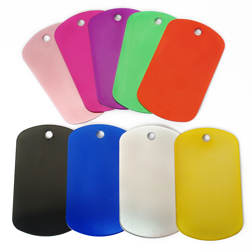 Customized Aluminum Military Pet ID Tags 20 pcs Set