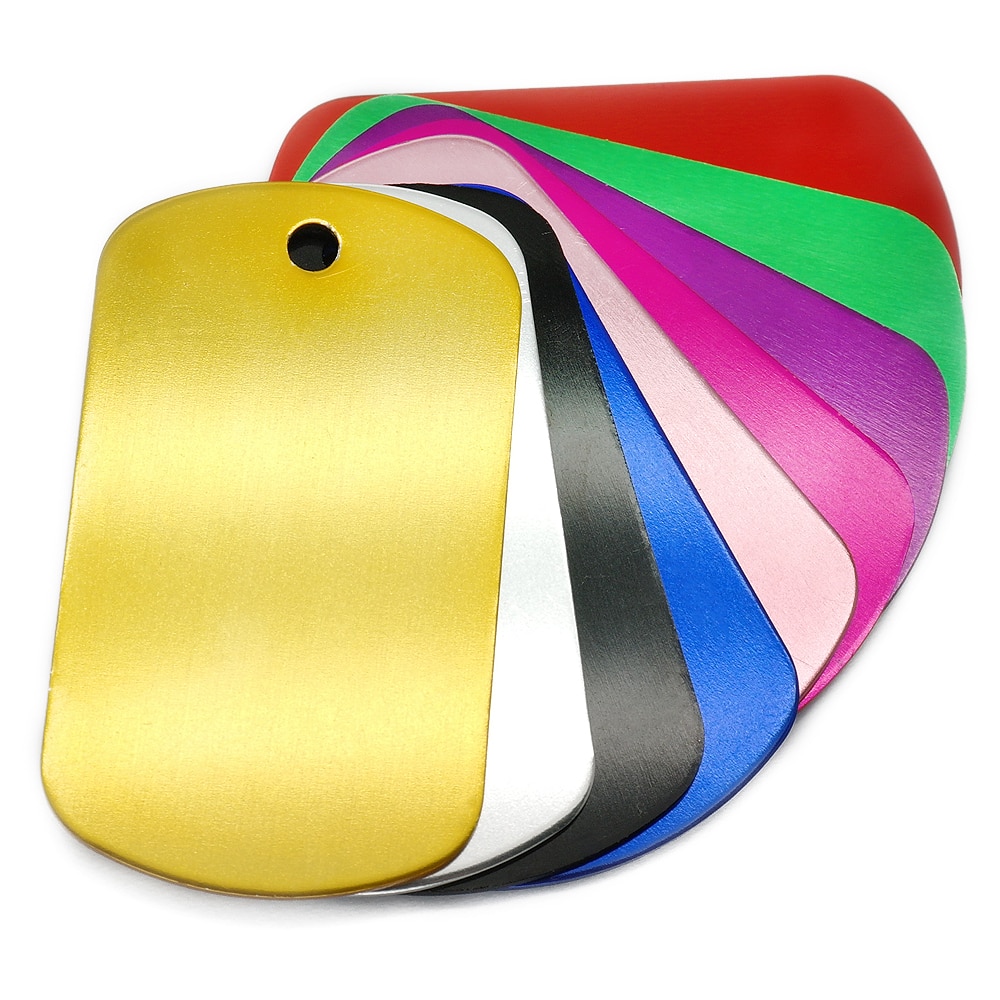 Customized Aluminum Military Pet ID Tags 20 pcs Set