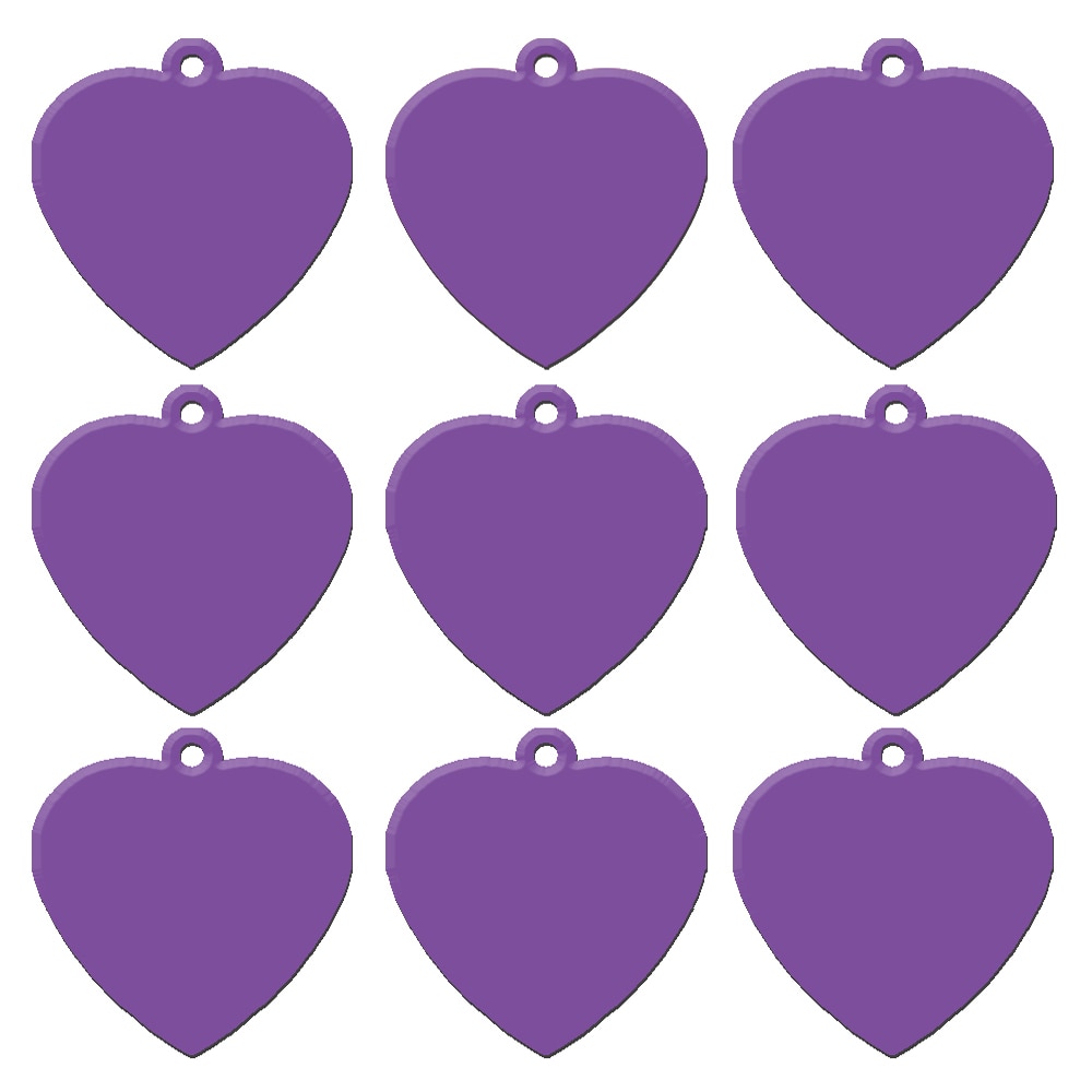 Pet Heart Shaped ID Tags 20 Pcs Set