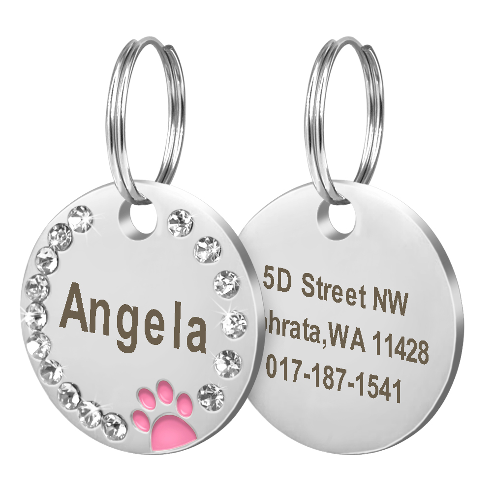 Custom Engraved Stainless Steel Dog Tag
