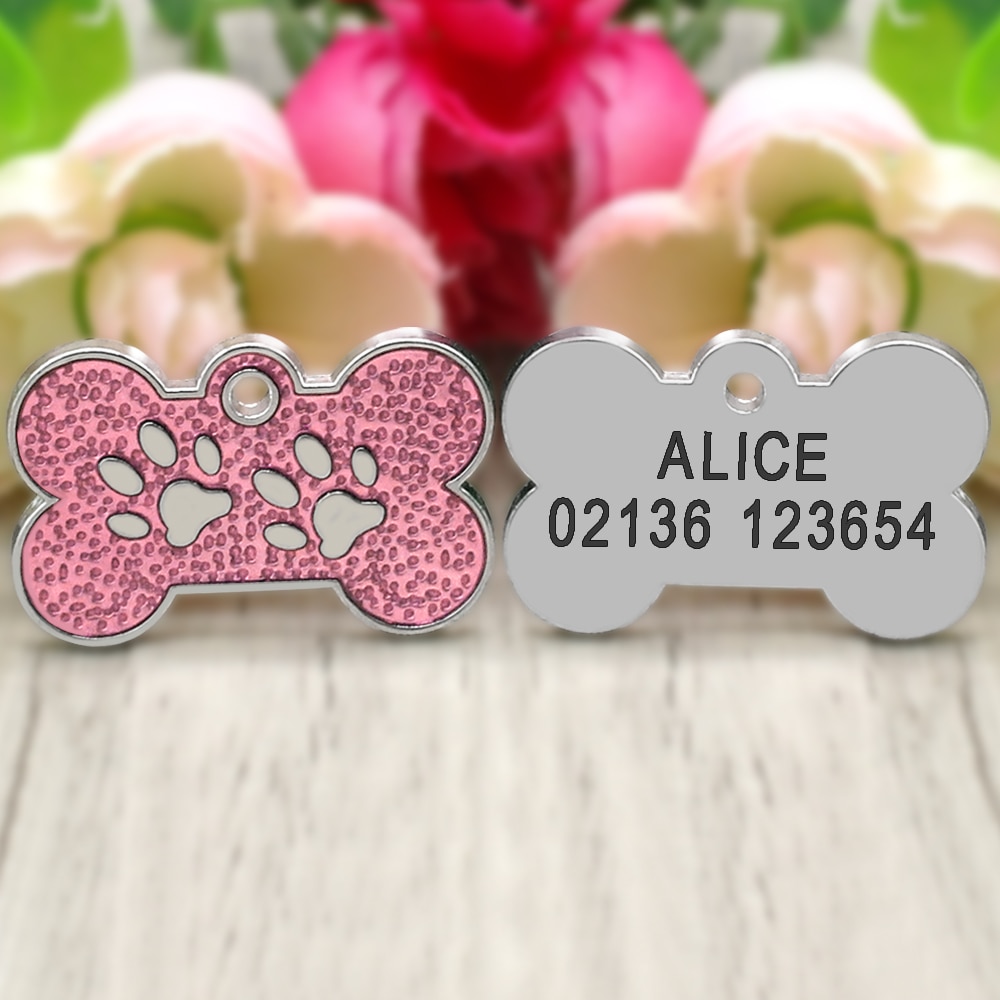 Dog Paw Shaped ID Tag