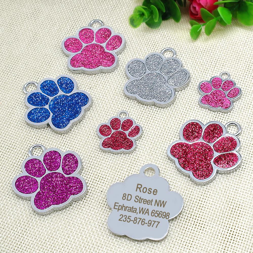 Dog Paw Shaped ID Tag