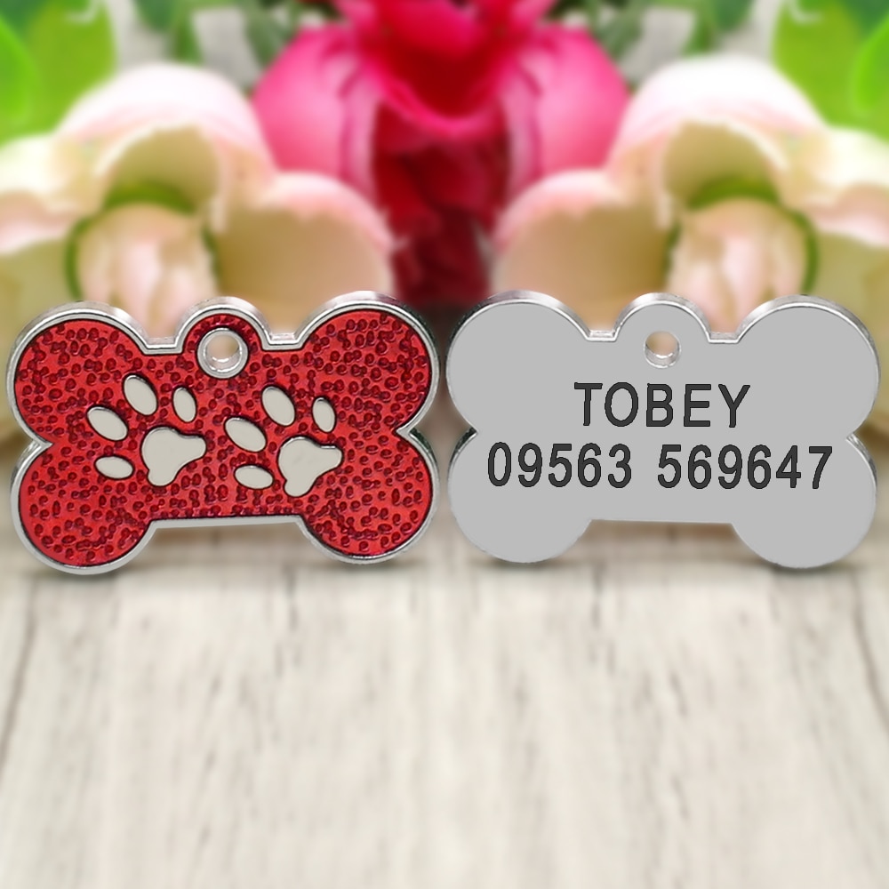 Dog Paw Shaped ID Tag