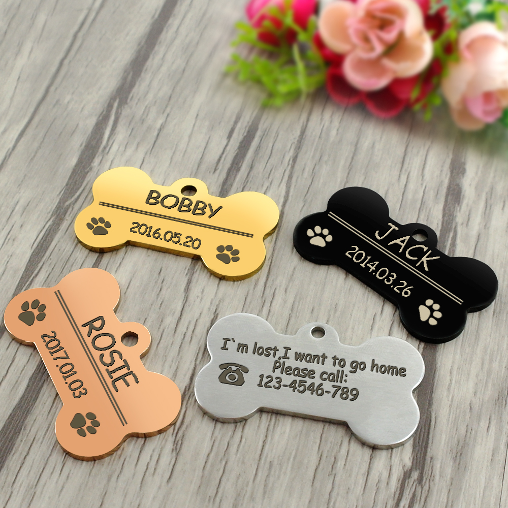 Dog Paw Shaped ID Tag