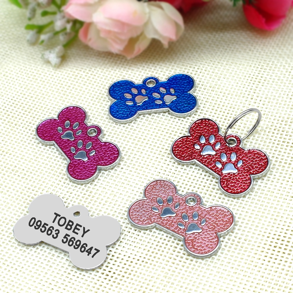 Dog Paw Shaped ID Tag