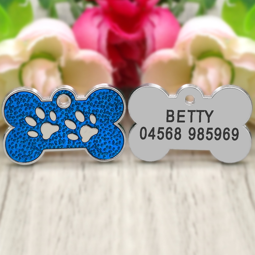 Dog Paw Shaped ID Tag