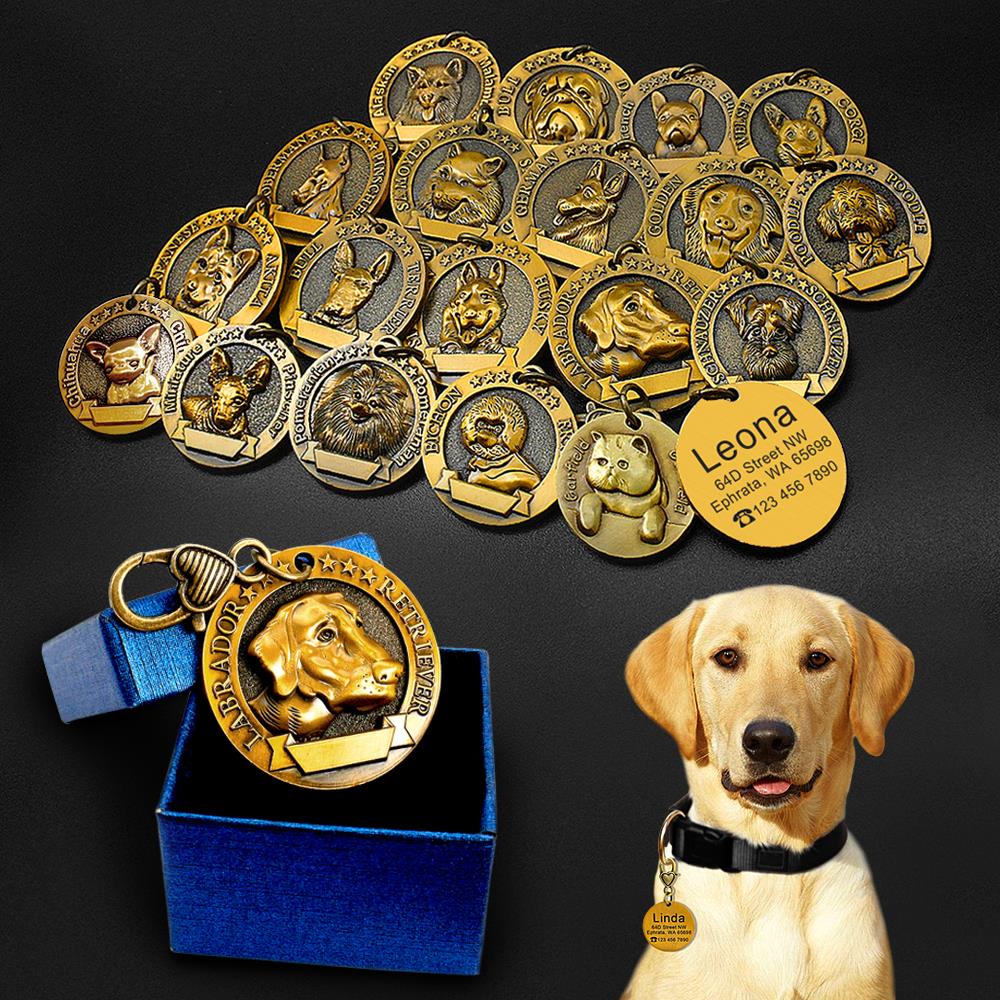 Dog's Winner Golden ID Tag