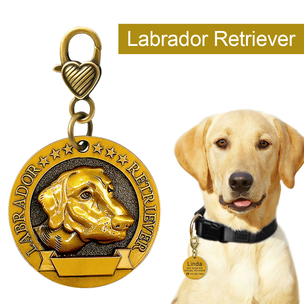 Dog's Winner Golden ID Tag