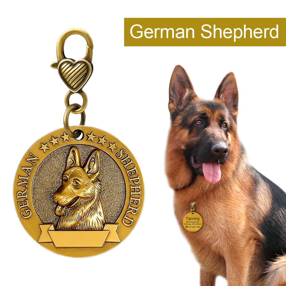 Dog's Winner Golden ID Tag