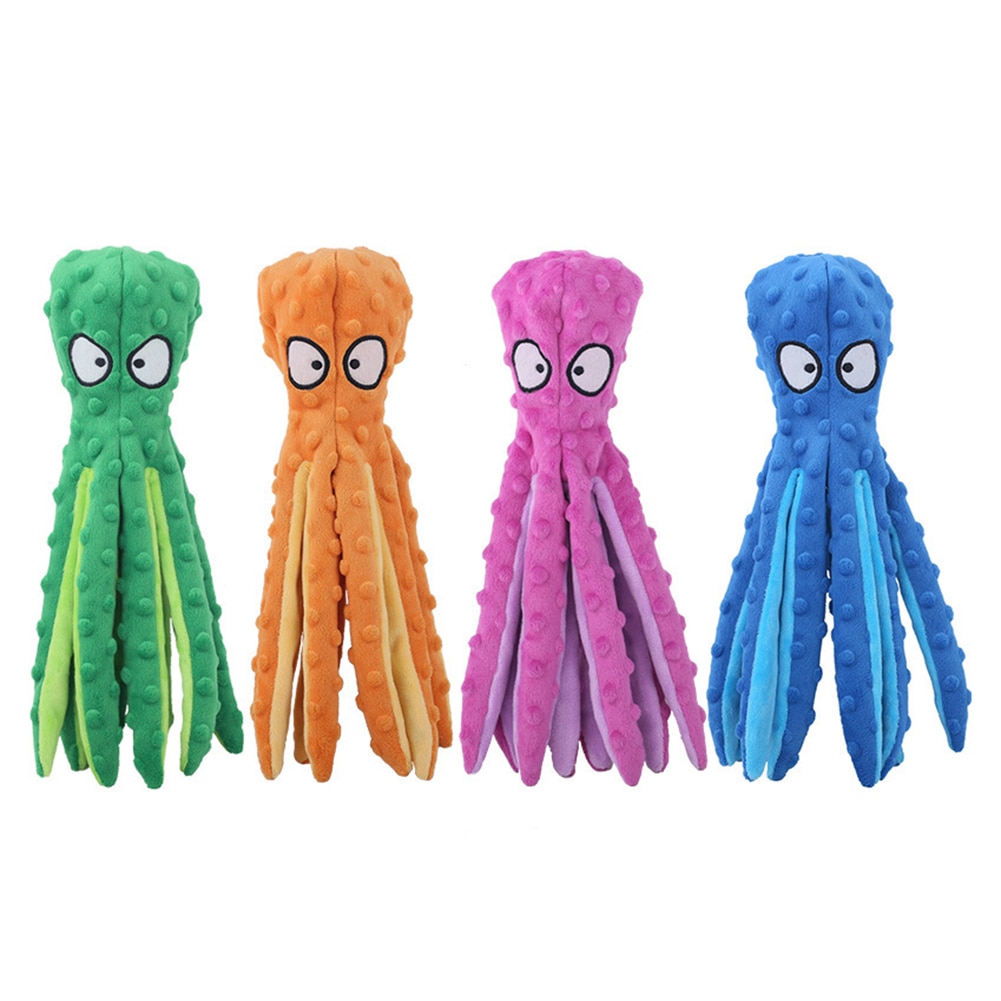 Squeaky Octopus Stuffed Dog Toy