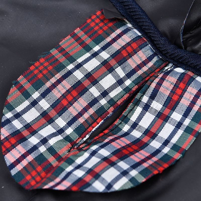 Reflective Plaid Dog Raincoat